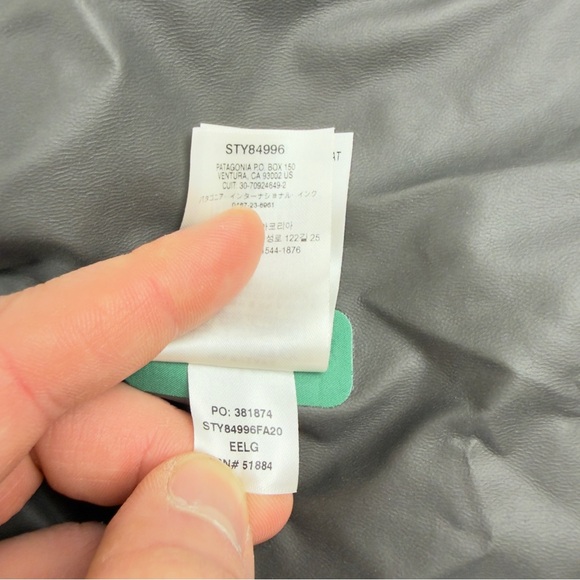 Patagonia NWT Women's Sz Small Calcite Gore-tex Green Jacket 84996 Style Number - Picture 11 of 16